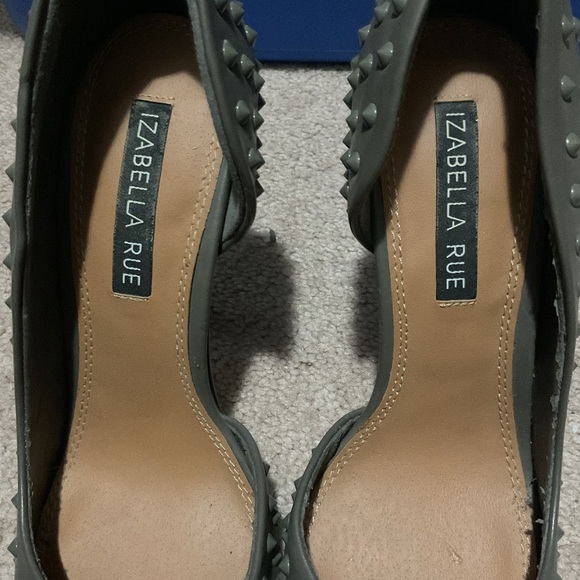 Studded Gray High Heels - Picture 7 of 7